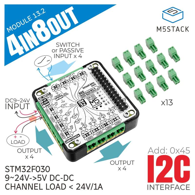 M5Stack用4IN8OUTマルチチャンネルDCドライブモジュール - 13.2