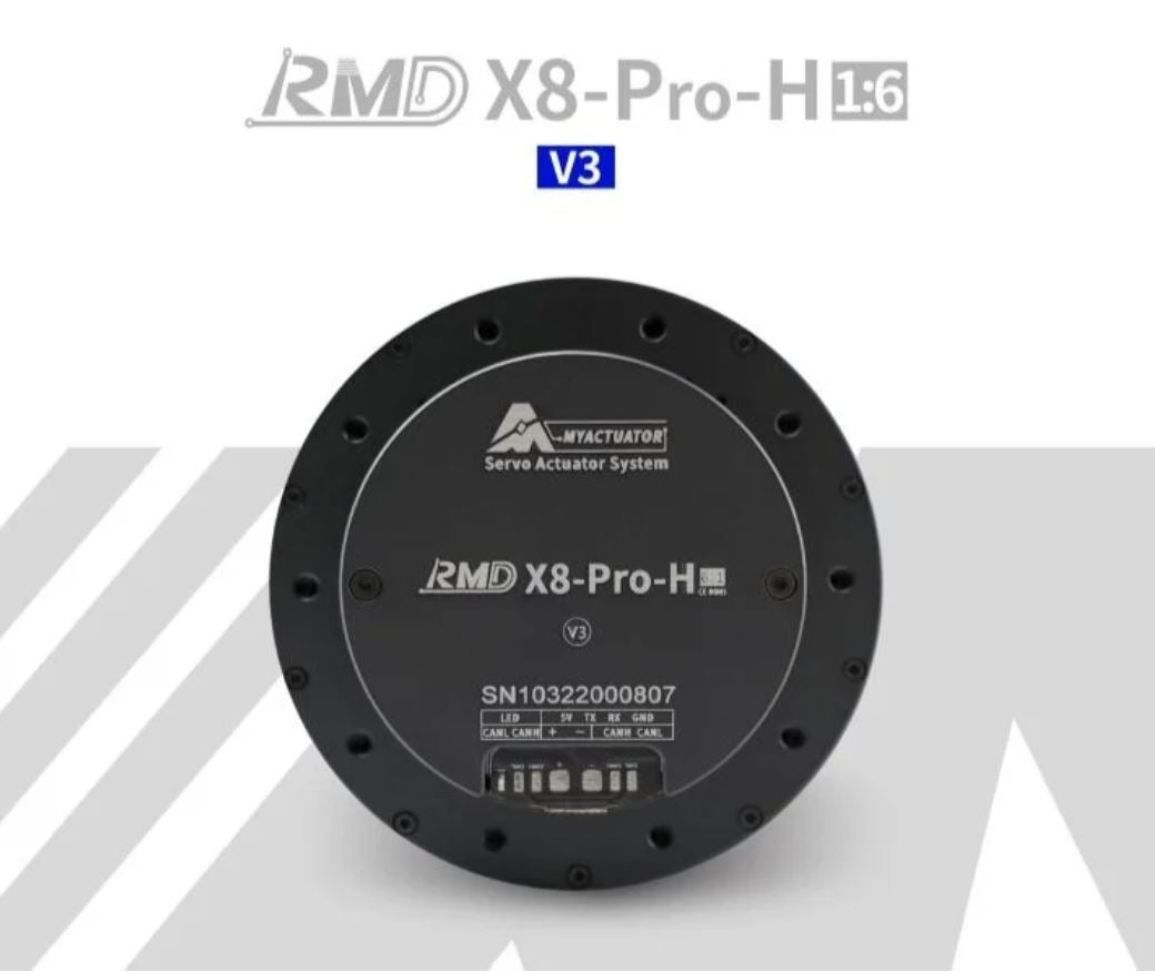 MyActuator RMD-X8 Pro-H サーボ 48V/8Nm/160rpm（1:6、CAN