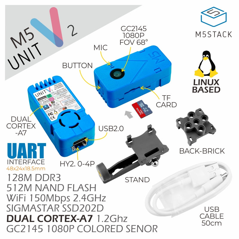 M5Stack UnitV2 AI カメラ（SSD202D） — スイッチサイエンス