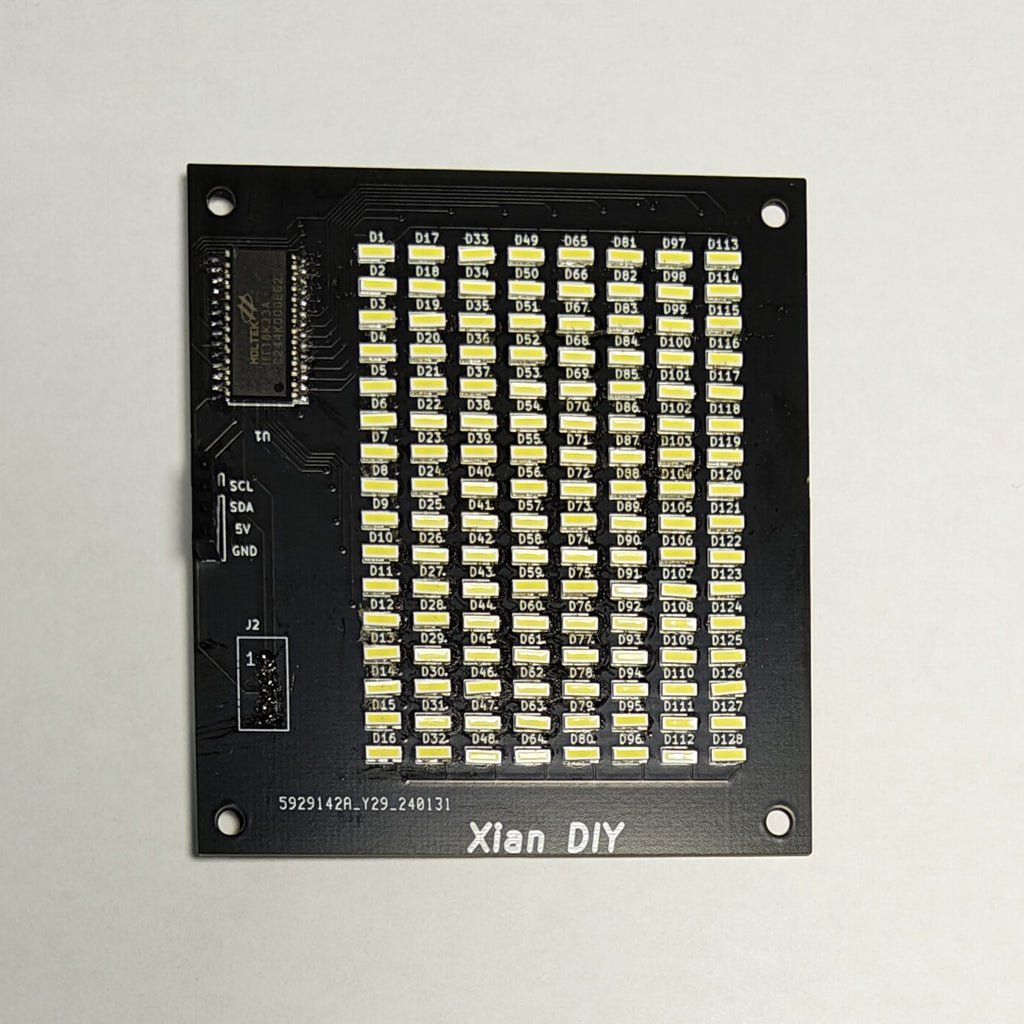 Xian DIY 8×16 LED Matrix ボード Groveコネクタ対応版 (白色LED) — スイッチサイエンス