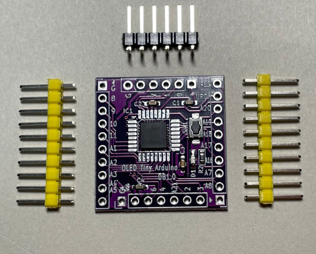 AVR64DB32 極小Arduino互換Board（OLED無し）（0.96”OLED 