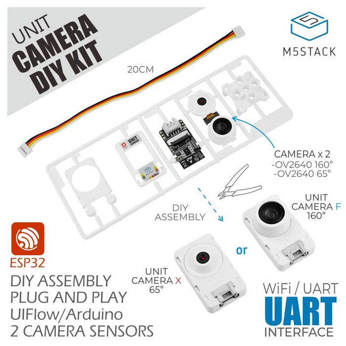 Unit Cam Wi-Fiカメラ DIYキット（OV2640）--在庫限り