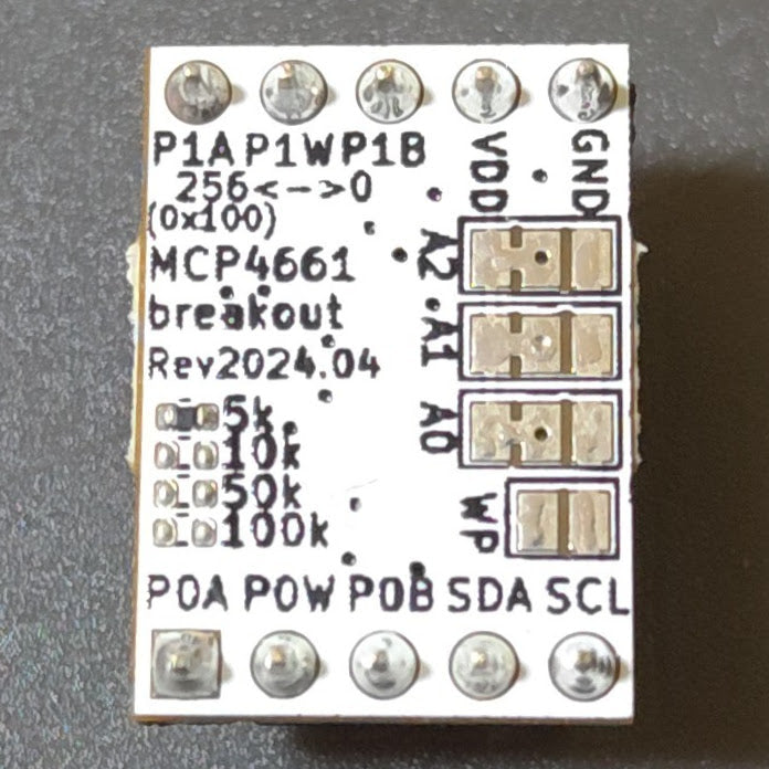 ポテンショメータ 257ステップ MCP4661 ブレイクアウトボード 5kΩ