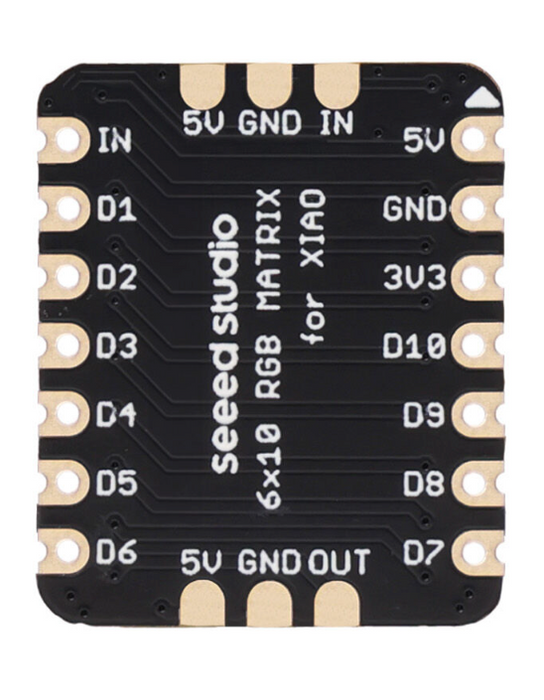 XIAO用 6x10 RGBマトリックスボード — スイッチサイエンス
