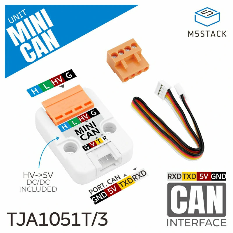 M5Stack用ミニCANユニット（TJA1051T/3） — スイッチサイエンス