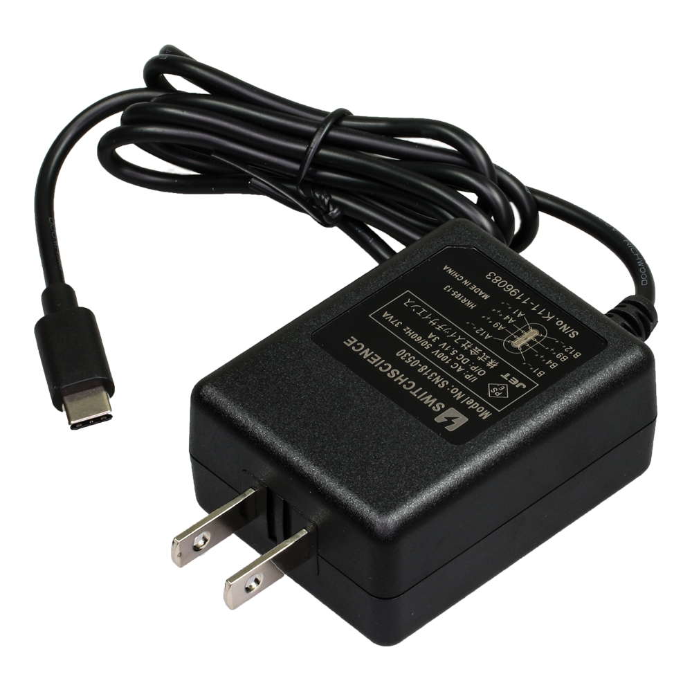 ACアダプター 5.1V/3.0A USB Type-Cコネクタ出力 SSCI-056830